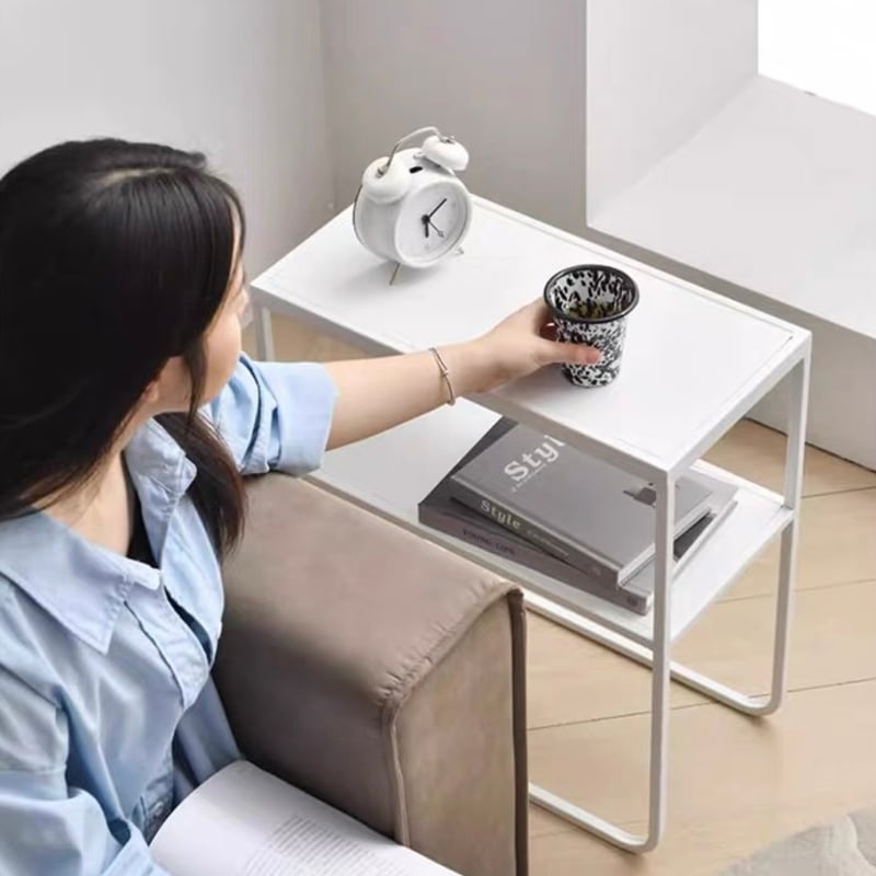 幅25cm アイアン 収納 サイドテーブル 全2色 スリム ラック | 70PARK