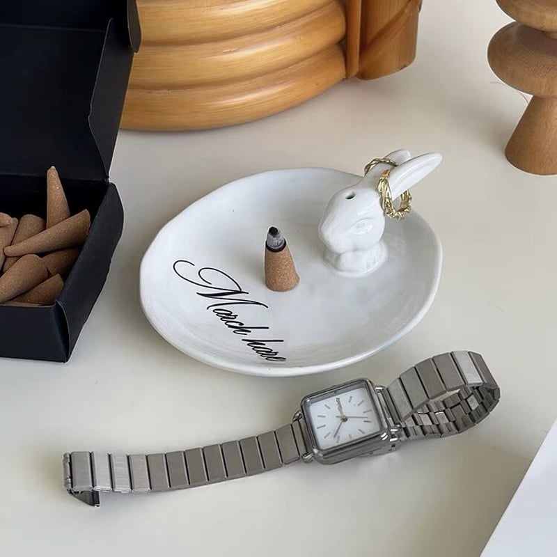 うさぎ モチーフ インセンスホルダー トレイ お香立て | 70PARK