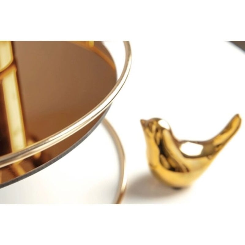 ローラアシュレイ ミラートレイ/ゴールド　新品 ローラアシュレイ ミラートレイ/ゴールド新品