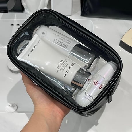 #多機能 取り外し可 コスメ 収納 仕切り ポーチ 全2色 メイクポーチ トラベルポーチ