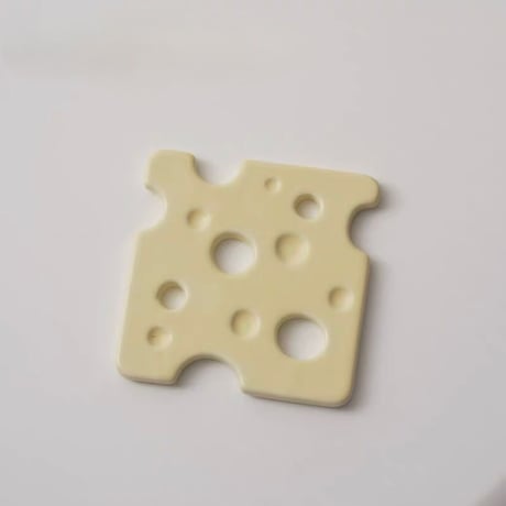 #チーズ モチーフ セラミック スクエア コースター 全5色