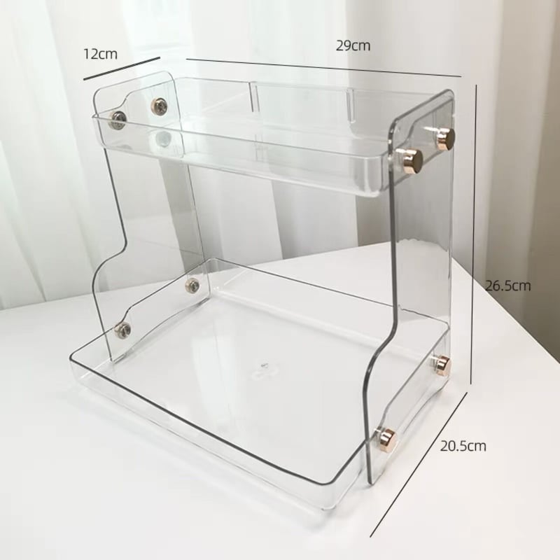 PRADA アクリル 2段収納ラック PRADA アクリル 2段収納ラック