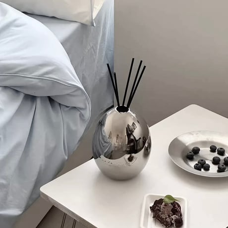 #エッグ モチーフ セラミック ディフューザー 容器 全3色 詰め替えボトル