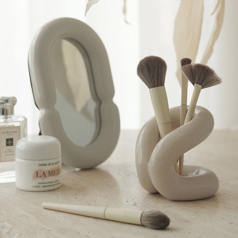 チャビー セラミック ブラシスタンド 全3色 マルチスタンド ペン立て