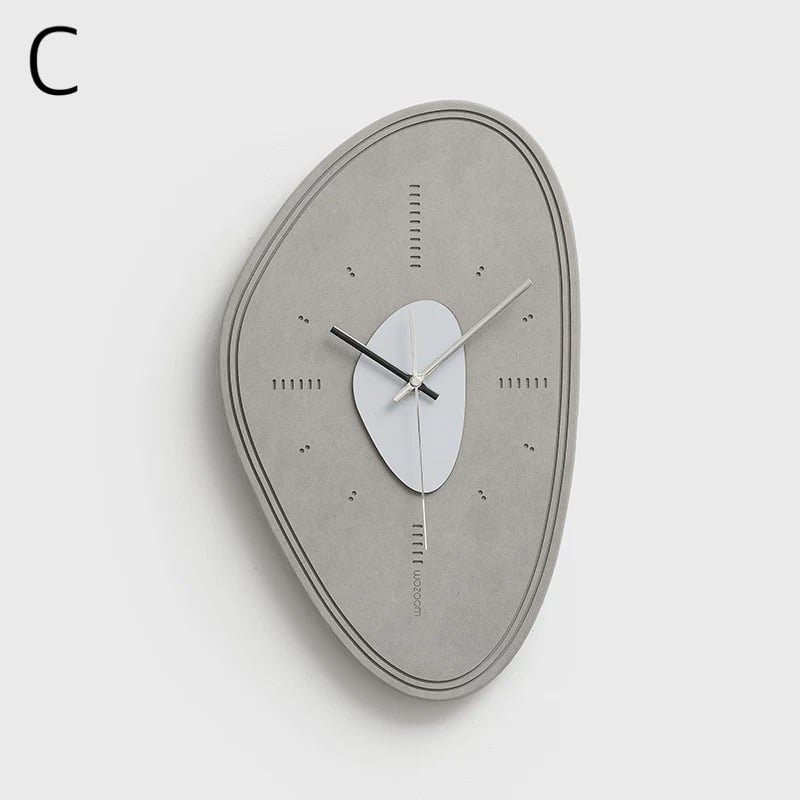 マット グレー ニュアンス デザイン アート クロック 全3種 壁掛け時計