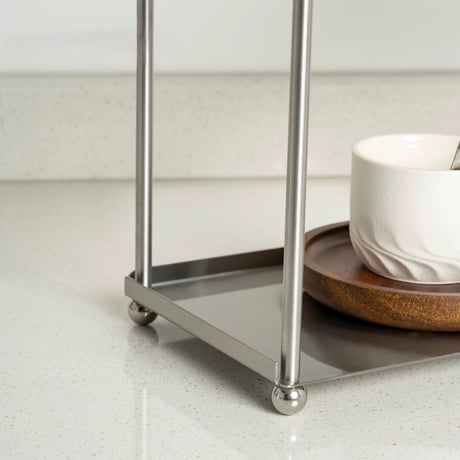 #ステンレス シルバー カップ 収納 二段 三段 ラック 全2種