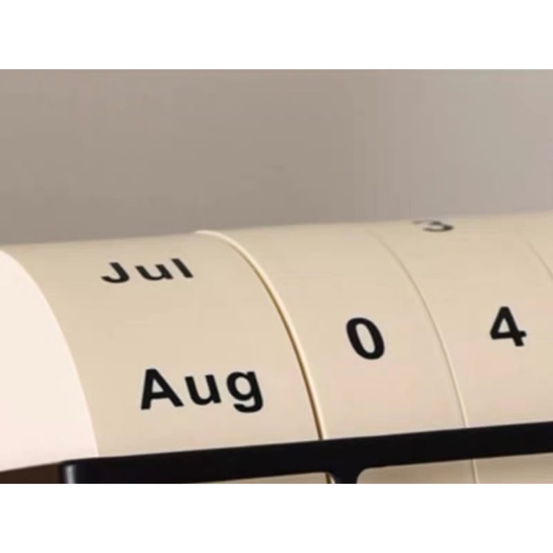 ウッド ナチュラル 回転 万年カレンダー 卓上 木製 デスク | 70PARK