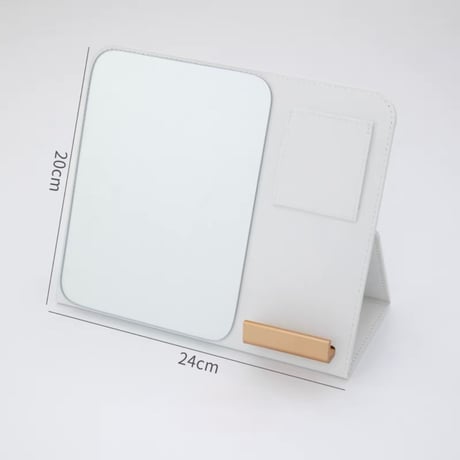 【即納】#多機能 折り畳み ミラー スマホスタンド 全2色 鏡