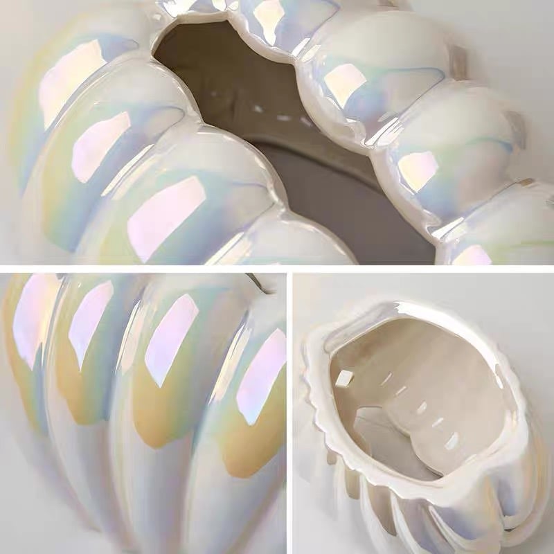 シェルモチーフ セラミック ティッシュケース 全3色 | 70PARK