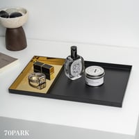 #2点セット ゴールド ブラック シンプル トレイ  全3種 コスメ 収納 アクセサリートレイ