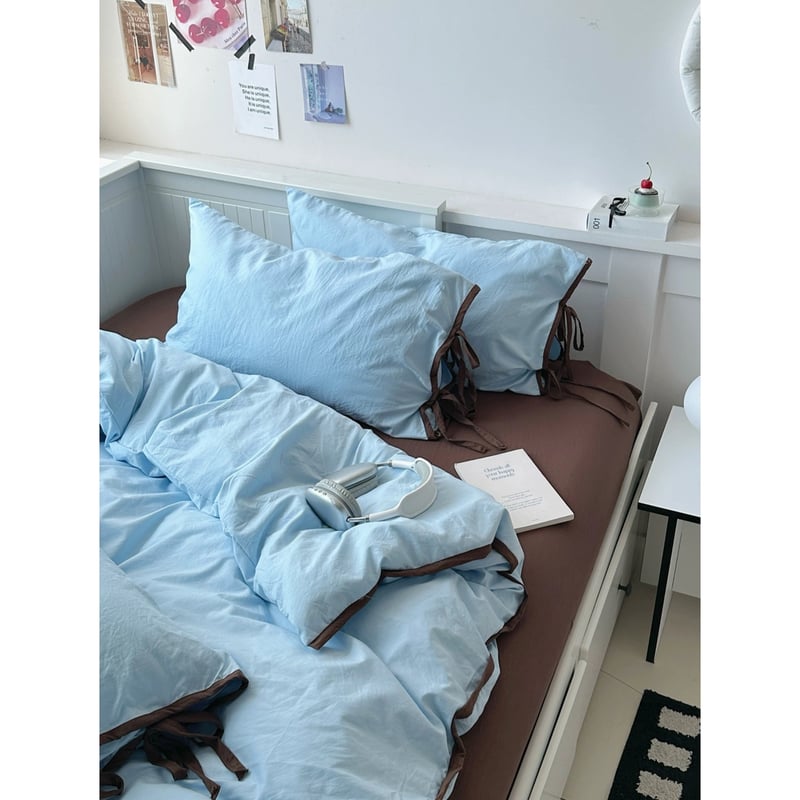 ベッドカバー 未使用に近い デイリーコレクション ベッドカバーセット マットレスカバー 掛け布団