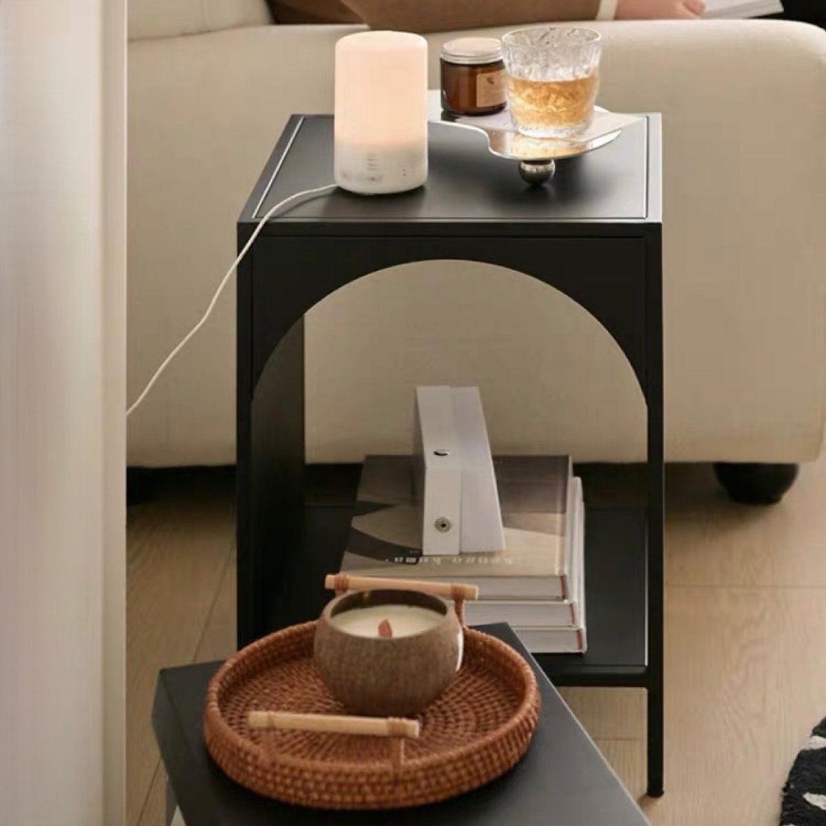 アーチ型 アイアンサイドテーブル アートオブブラック アーチ型 アイアンサイドテーブル アートオブブラック アーチ型