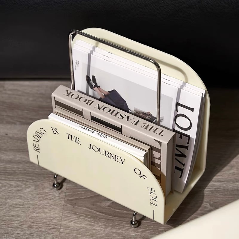 ポータブル クリア アクリル マガジンラック 収納 全2色 | 70PARK