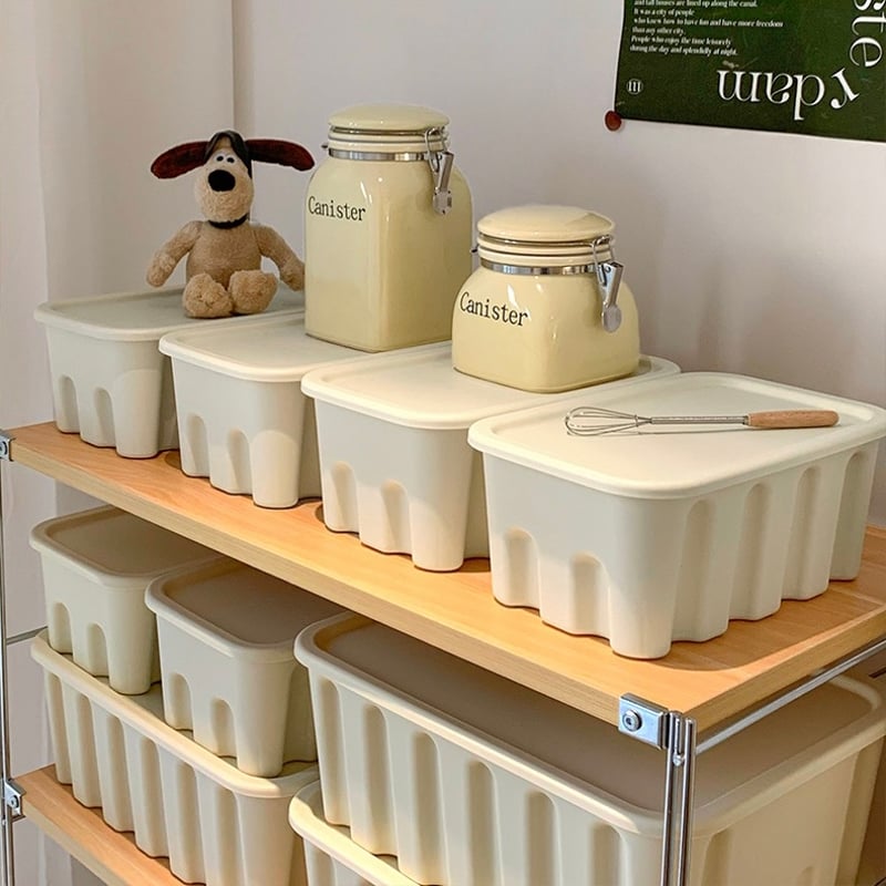 蓋付き 収納 ボックス スタッキング コンテナ 全2種 | 70PARK