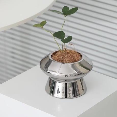 #UFO型 シンプル モダン セラミック 鉢カバー 全4色 植木鉢