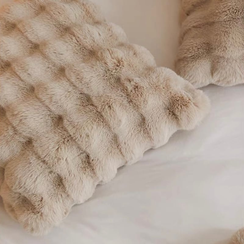 フェイクファー ふわとろ ポコポコ クッションカバー 全3色 45×45 | 70PARK