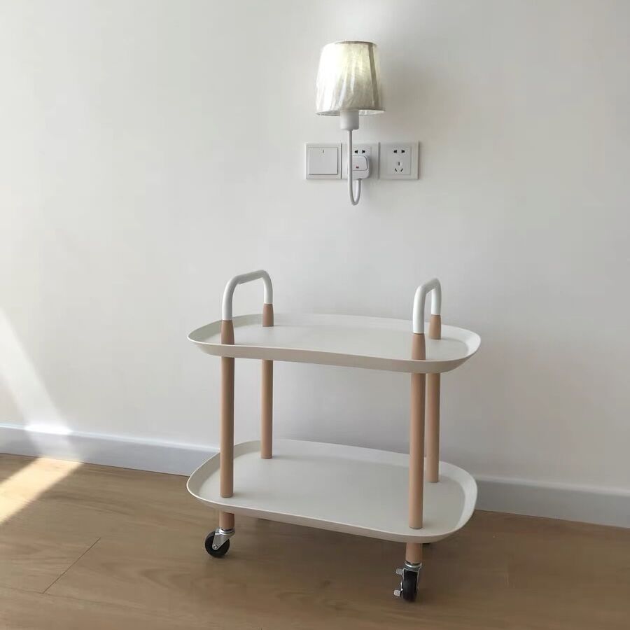 キャスター付き サイドテーブル 二段 ラック ワゴン | 70PARK