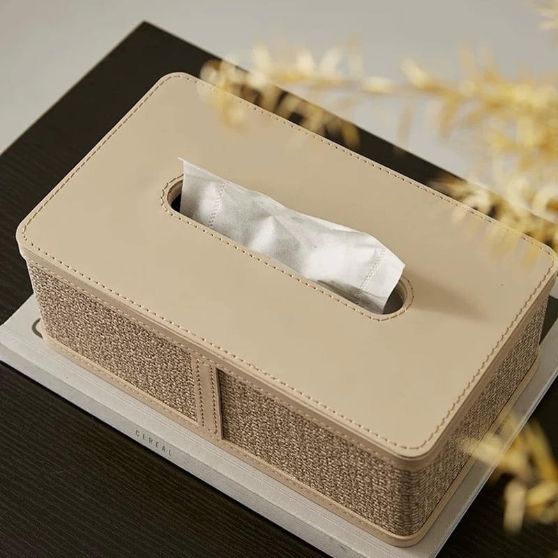 モダン デザイン レザー ティッシュケース 全2色 | 70PARK