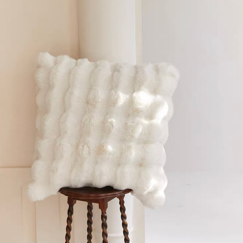 フェイクファー ふわとろ ポコポコ クッションカバー 全3色 45×45 | 70PARK