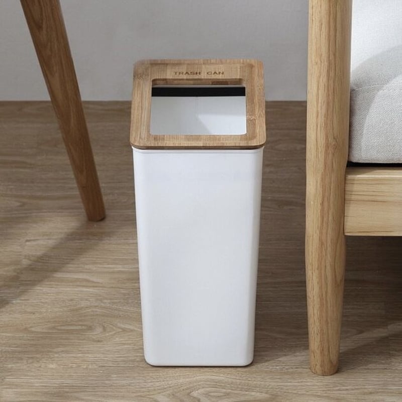 木製ごみ箱　ホワイト MOHEIM / モヘイム / SWING BIN / ゴミ箱（Sサイズ 5L） - 北欧