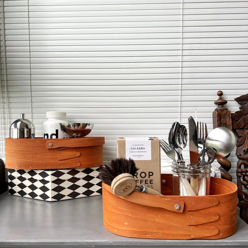 持ち手付き ウッド シェーカーボックス 収納 カゴ | 70PARK