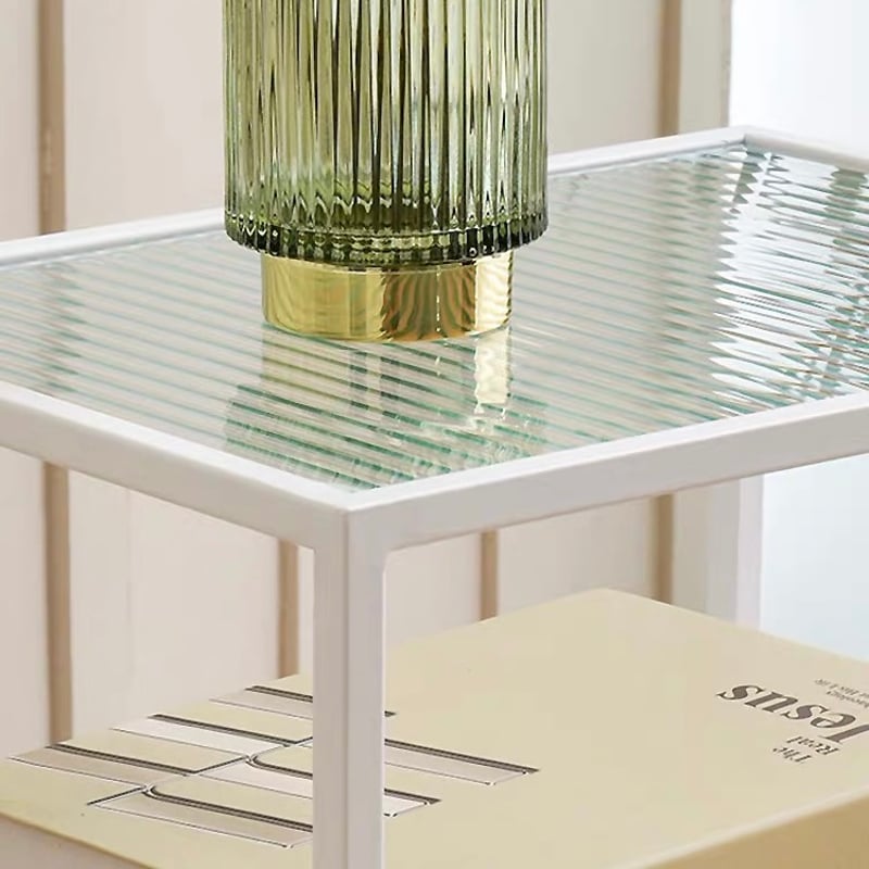 アイアン ガラス 収納 サイドテーブル 全4色 ラック | 70PARK