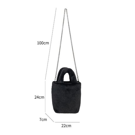 【即納】#2way フェイクファー ハンドバッグ 全4色 ショルダー