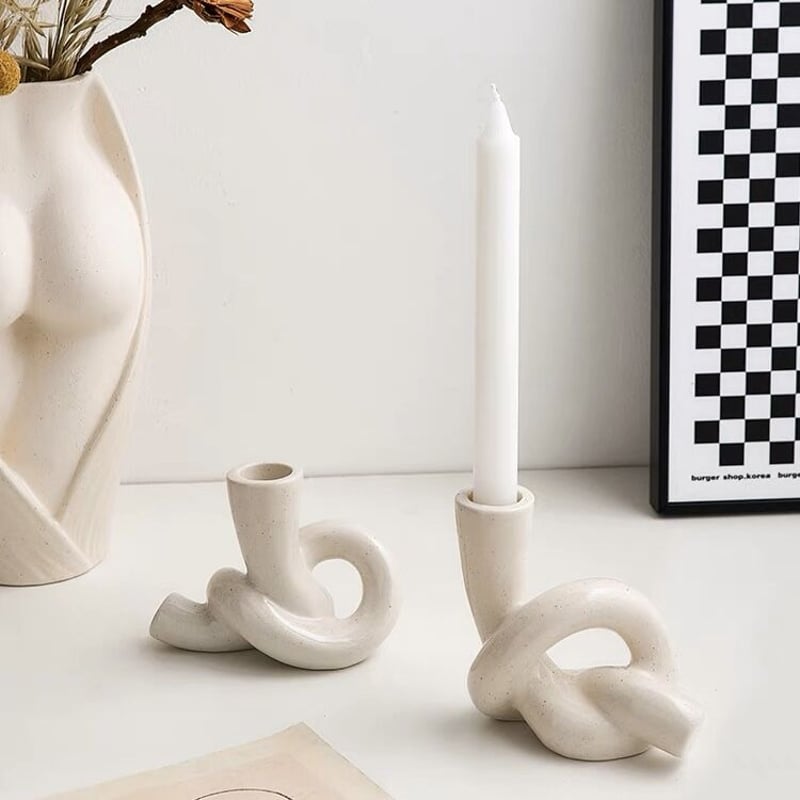 貫入白釉セラミックキャンドルホルダー 貫入白釉セラミックキャンドルホルダー 貫入白釉セラミックキャンドル
