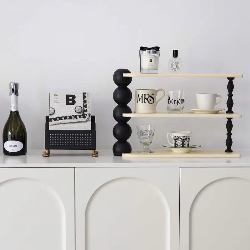 モダン ボール デザイン 三段 収納 ディスプレイラック | 70PARK