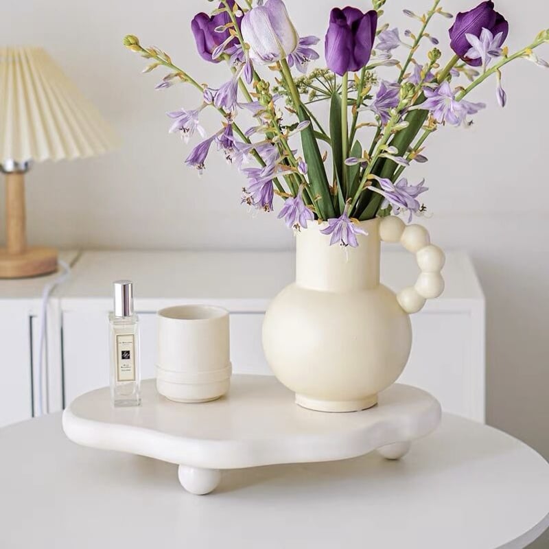 脚付き ニュアンス ウエーブ トレイ 全2色 モノトーン | 70PARK