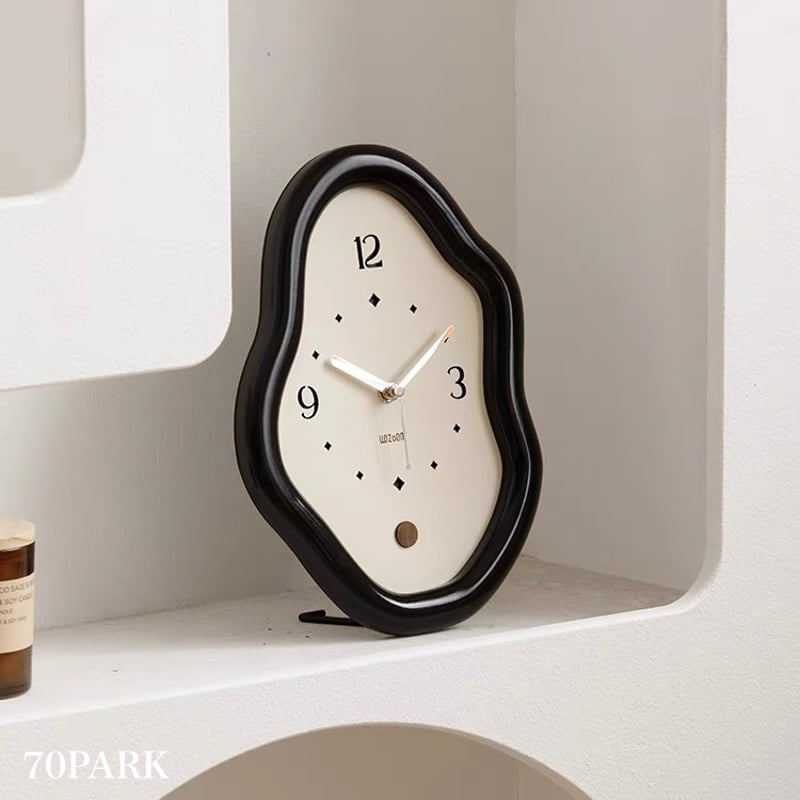 チェブ　確認用　キャビネット×掛け時計×額縁　3点 チャビー ウエーブ フレーム クロック 全2色 置き時計 | 70PARK