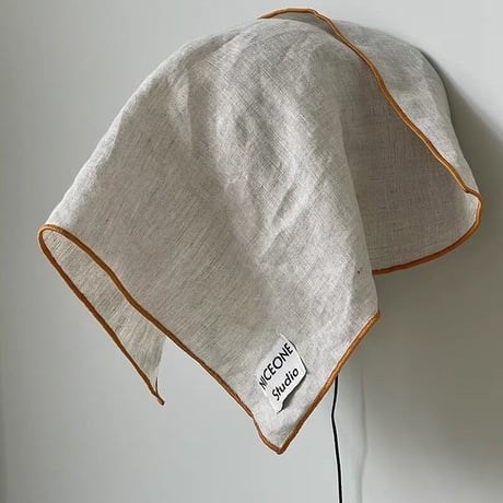 #3枚セット ロゴ入り リネン キッチンクロス