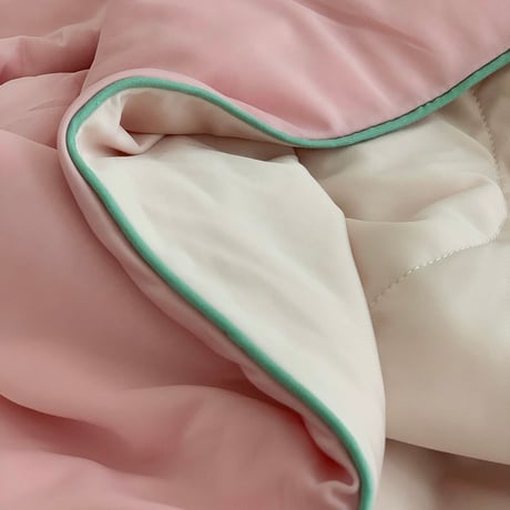 #パイピング 冷感 夏掛け布団 カラフル ブランケット 全6色 単品 2サイズ ひんやり