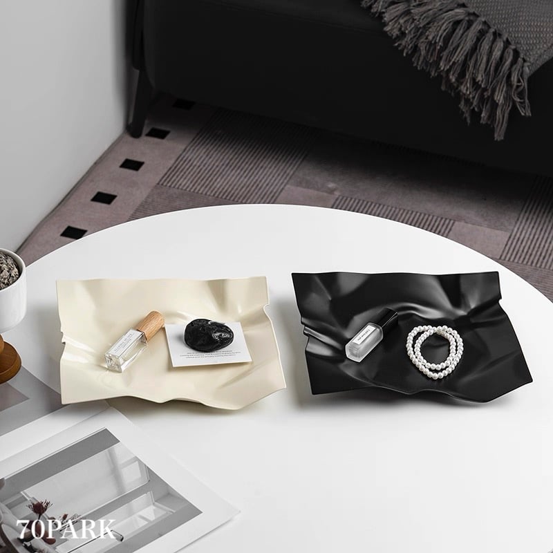 スクエア モノトーン アクセサリー トレイ 全2色 小物置き トレー | 70PARK