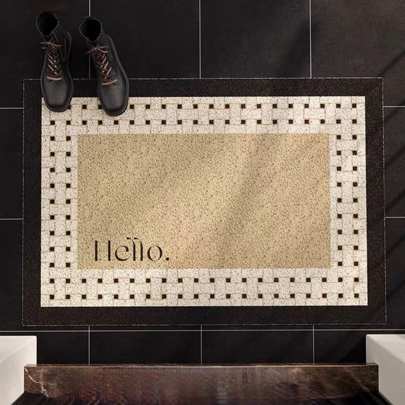 Hello モノトーン 玄関 マット 全4種 50×80 泥落とし | 70PARK