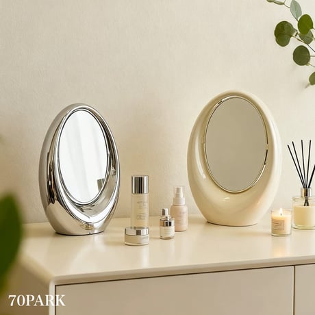 ホーム&ガーデン-ウォールミラー バロックスタイル 100x50cm シルバー