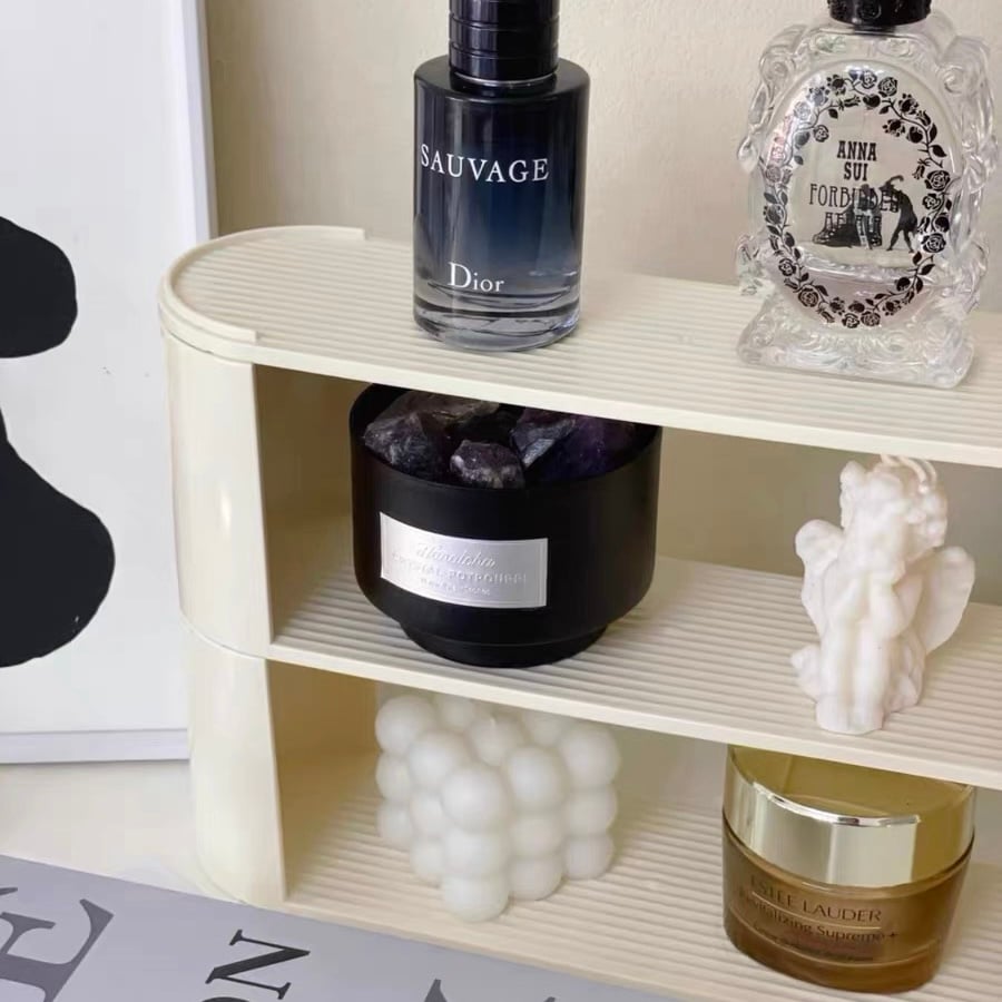 三段 香水 コスメ マルチ ディスプレイ 収納 ラック | 70PARK 香水
