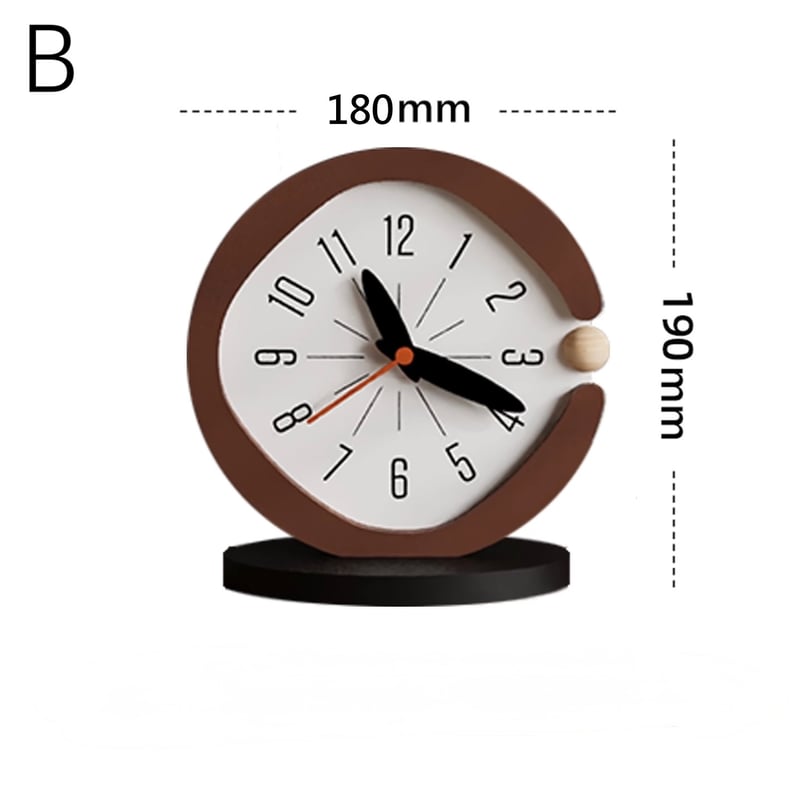 ニュアンス シルエット カラー 卓上 クロック 全2色 置き時計 | 70PARK