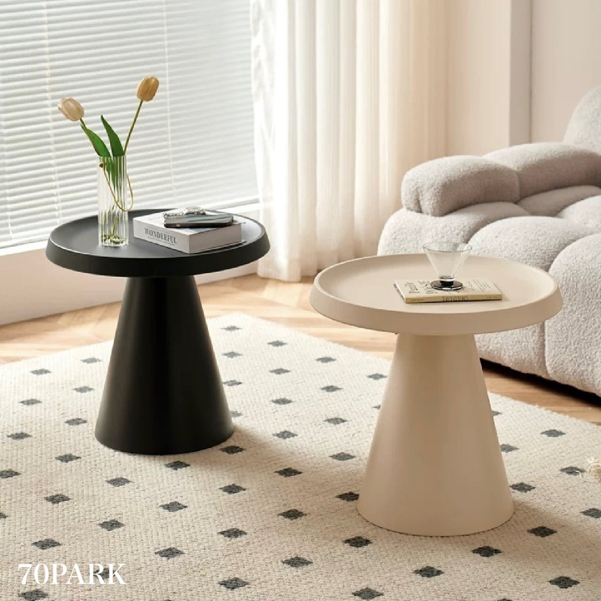 カラフル ラウンド サイドテーブル 全6色 テーブル シンプル | 70PARK