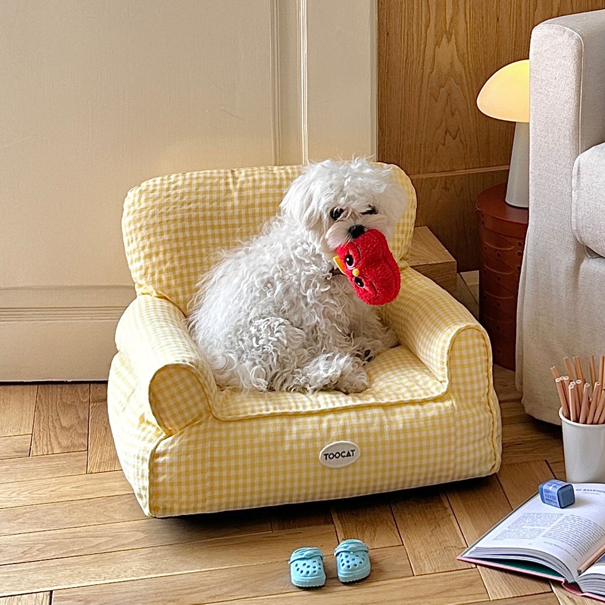 犬用ベッド・クッション チェック柄 チェック柄 小型 ペットソファ 全2色 犬 猫 ペットベッド ペット用品