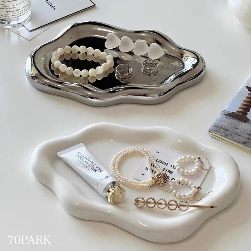 アンティークシェイプミラートレイ アンティークシェイプミラートレイ