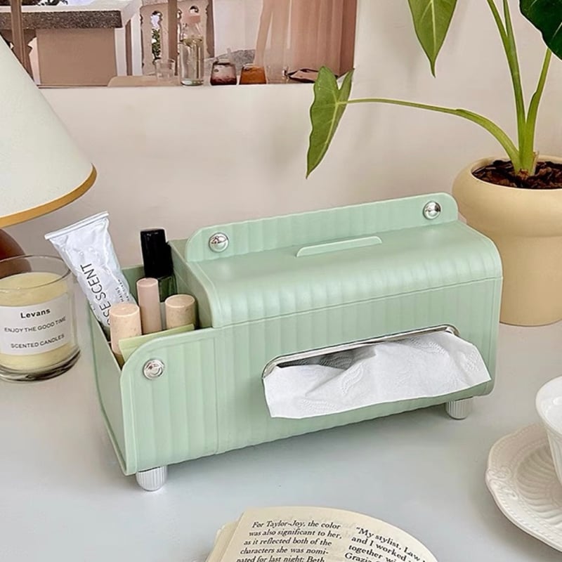 多機能 スマホ スタンド付 ティッシュケース 収納 | 70PARK