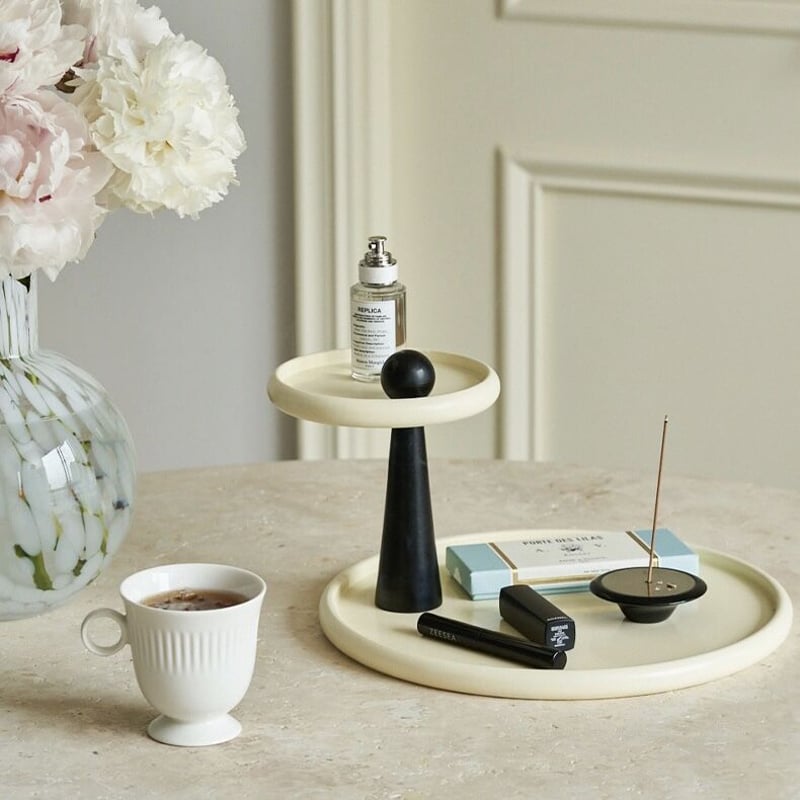 可動式 二段 ラウンド アクセサリー トレイ 全2種 収納 | 70PARK