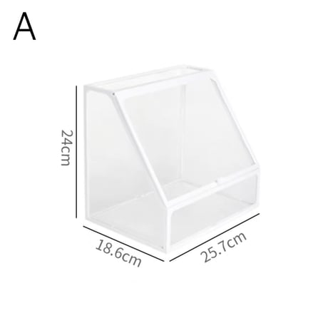 【即納】#バラ売り クリア ホワイト コスメ 収納 ボックス 全3種