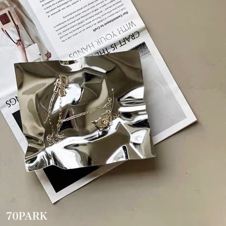 #ステンレス ミラー シルバー トレイ アクセサリー 収納