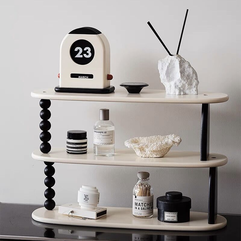 アシンメトリーデザイン 三段 収納 ディスプレイラック | 70PARK