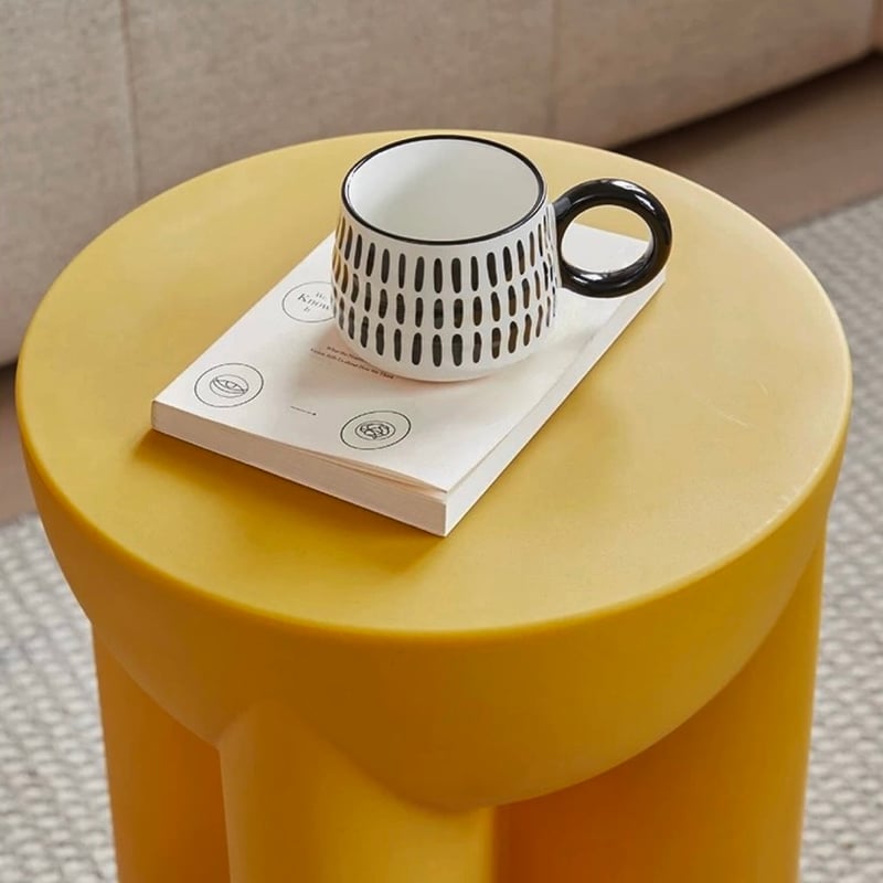 ユニーク デザイン ラウンド ミニ サイドテーブル 全4色 スツール | 70PARK