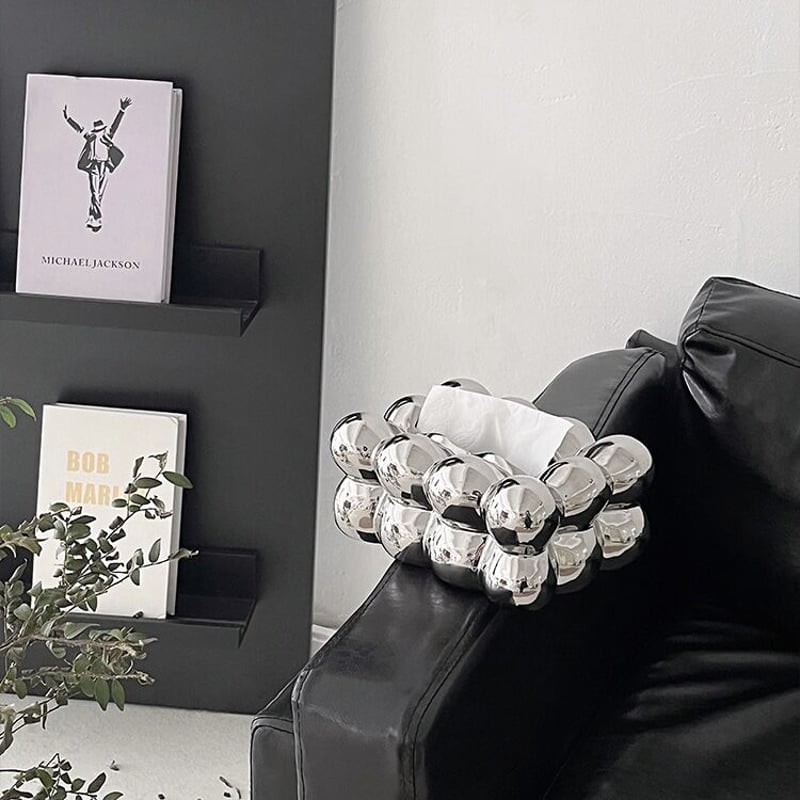 ボンボン ボール セラミック ティッシュケース 全2色 ポコポコ | 70PARK