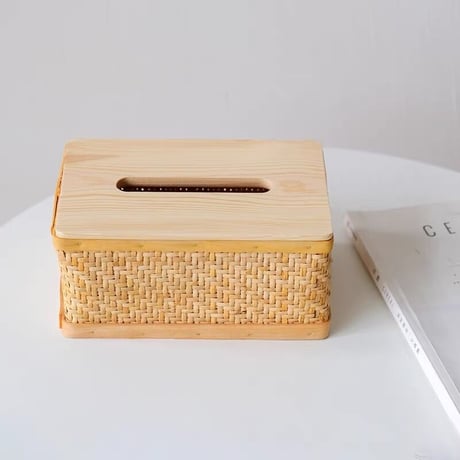 #ラタン ティッシュケース 全2タイプ ティッシュカバー