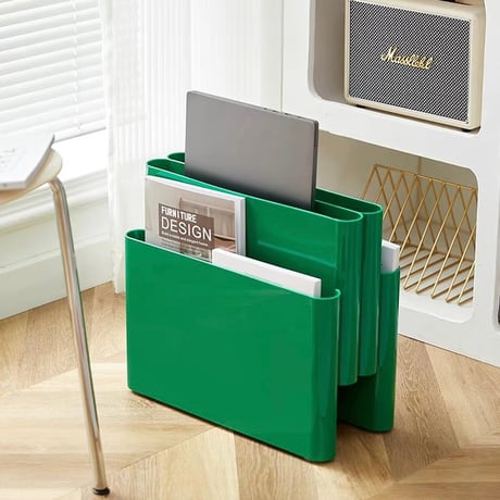 #4ポケット マガジンラック 全4色 収納 ブックスタンド